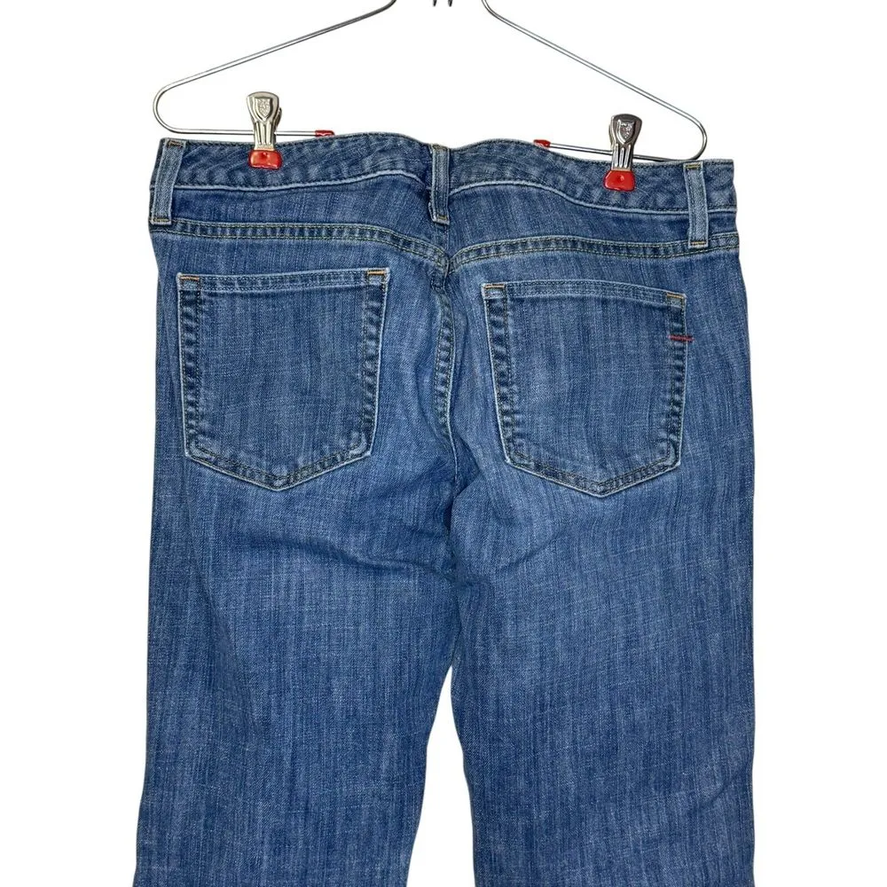 Gap Women's Jeans Flare Stretch‎ Mid-Rise Medium Wash Denim Pants Mexico Sz. 8R - Image 9