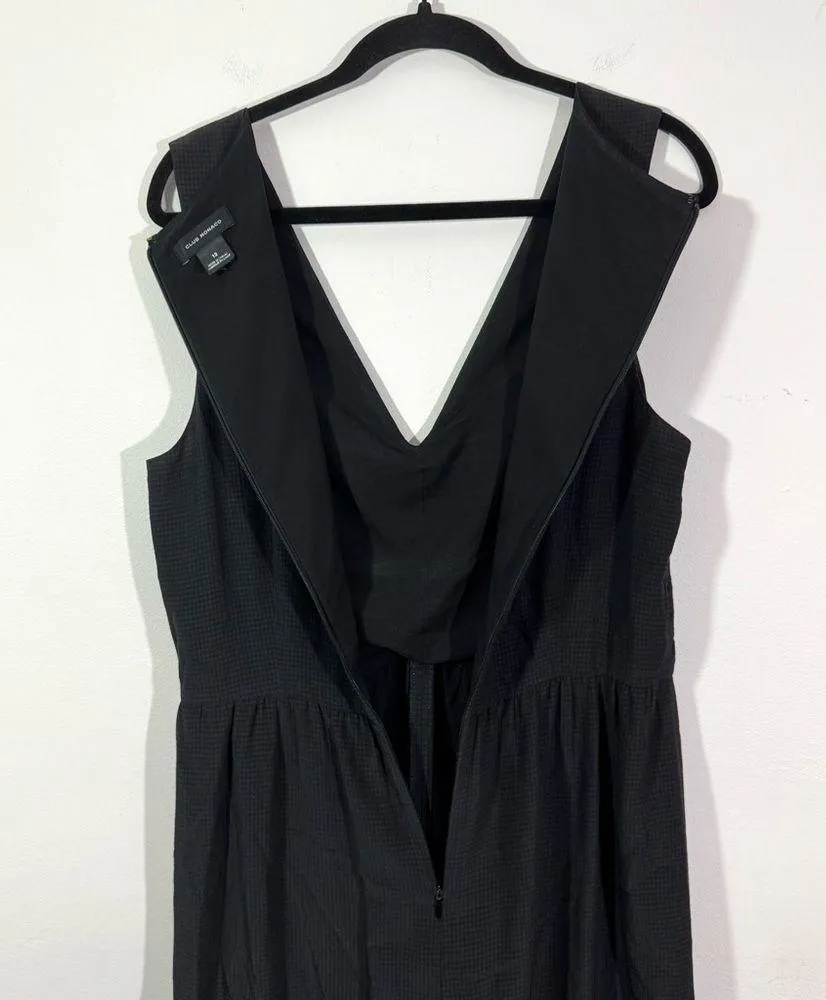 Club Monaco Black Checkered Gingham Wide Leg Jumpsuit - Image 12