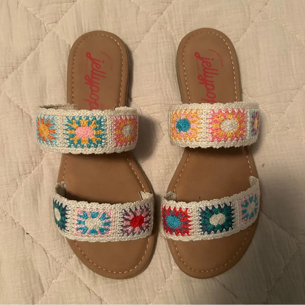 Crochet Slide Sandals - Image 5