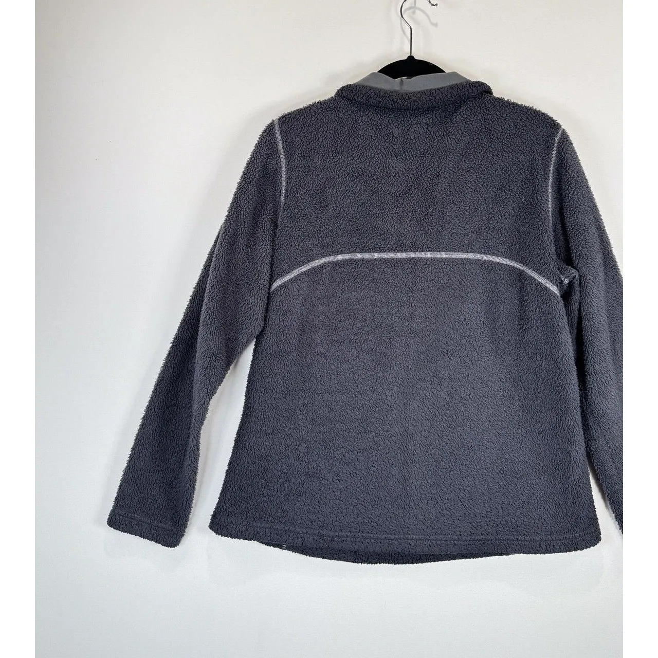 Kuhl Womens Jacket Gray Pavement Avalon Snap Fleece Pullover Outdoor Medium - Image 9