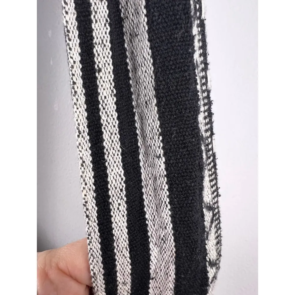 Women's Himalayan Multicolor Striped Shoulder Bag One Size Hemp Boho Festival Hi Black - Image 3