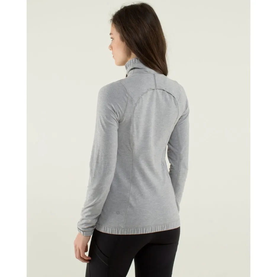 Lululemon Pullover Womens‎ 4 Heathered Grey Forthright 1/2 Zip - Image 8