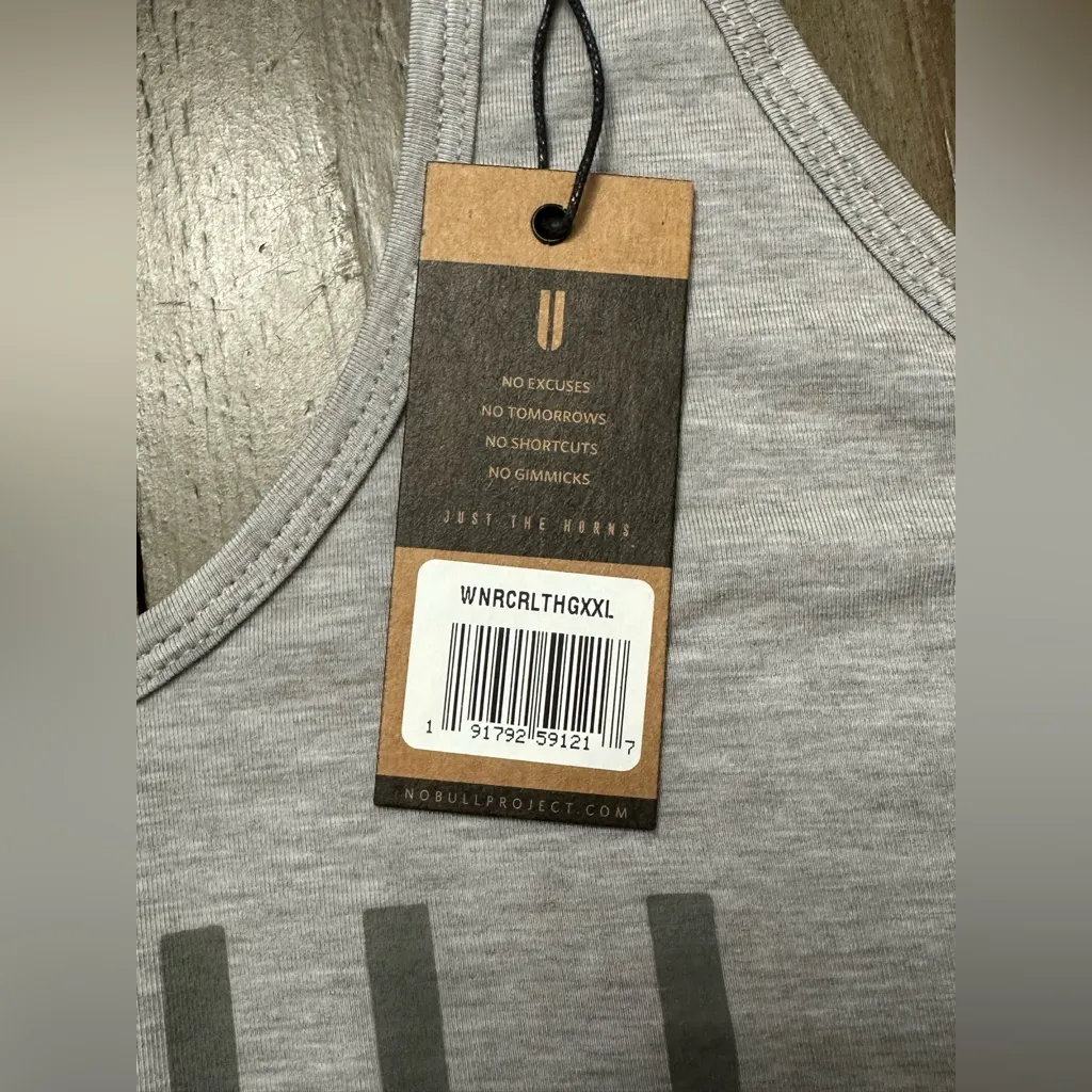 NWT NOBULL Women’s Classic Racerback Tank - XXL - Heather Grey - Image 5
