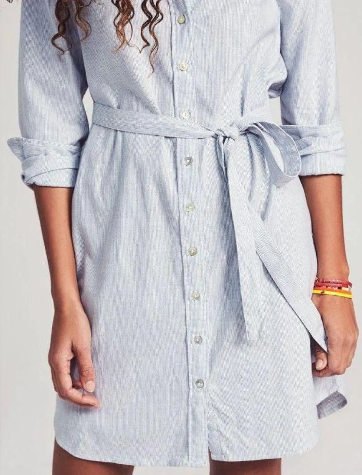 Faherty NWOT  Bayview Shirtdress in Oxford Stripe Size XS - Image 4