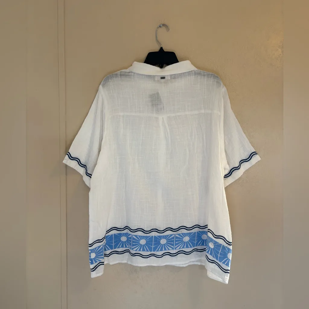 NWT Rip Curl Santorini Sun Printed Shirt sz M - Image 2