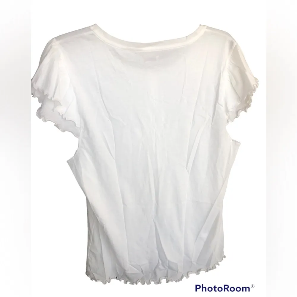 Faherty Raina Lettuce Edge Pima Cotton Top - Image 8