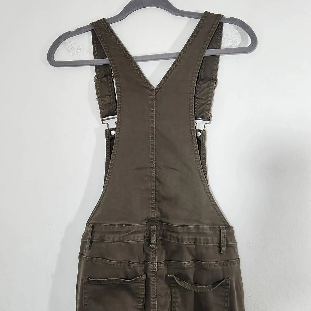 American Bazi Army Green Overalls with Distressing Size Medium Slim-leg Overalls - Image 6