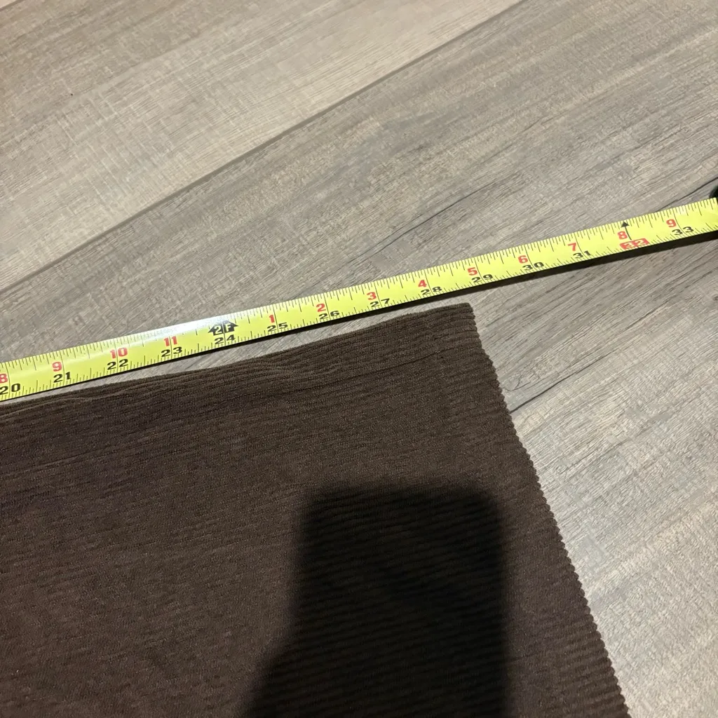 Mid‎ Rise Pockets Straight Leg Corduroy Casual Cargo Pants brown size medium - Image 8