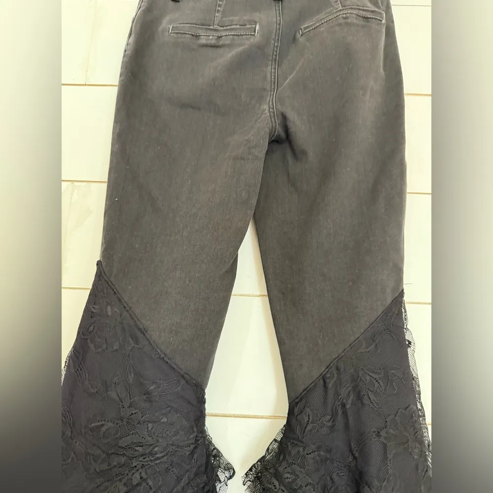 NWOT free people We The Free Mystique Lace Flare Jeans - Image 15