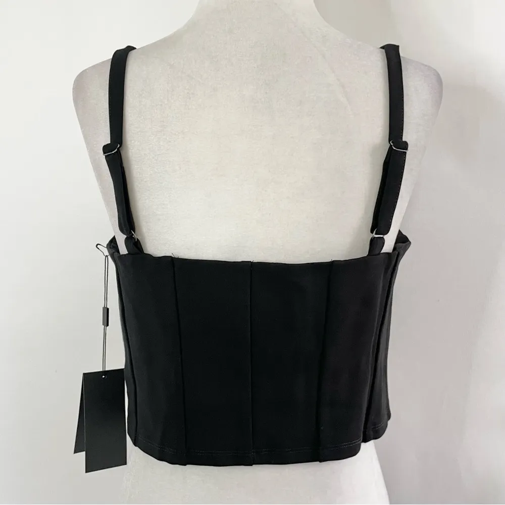 New 11 Honore Shayla Cropped Tank Top Black Size 14 / Size 16 - Image 13