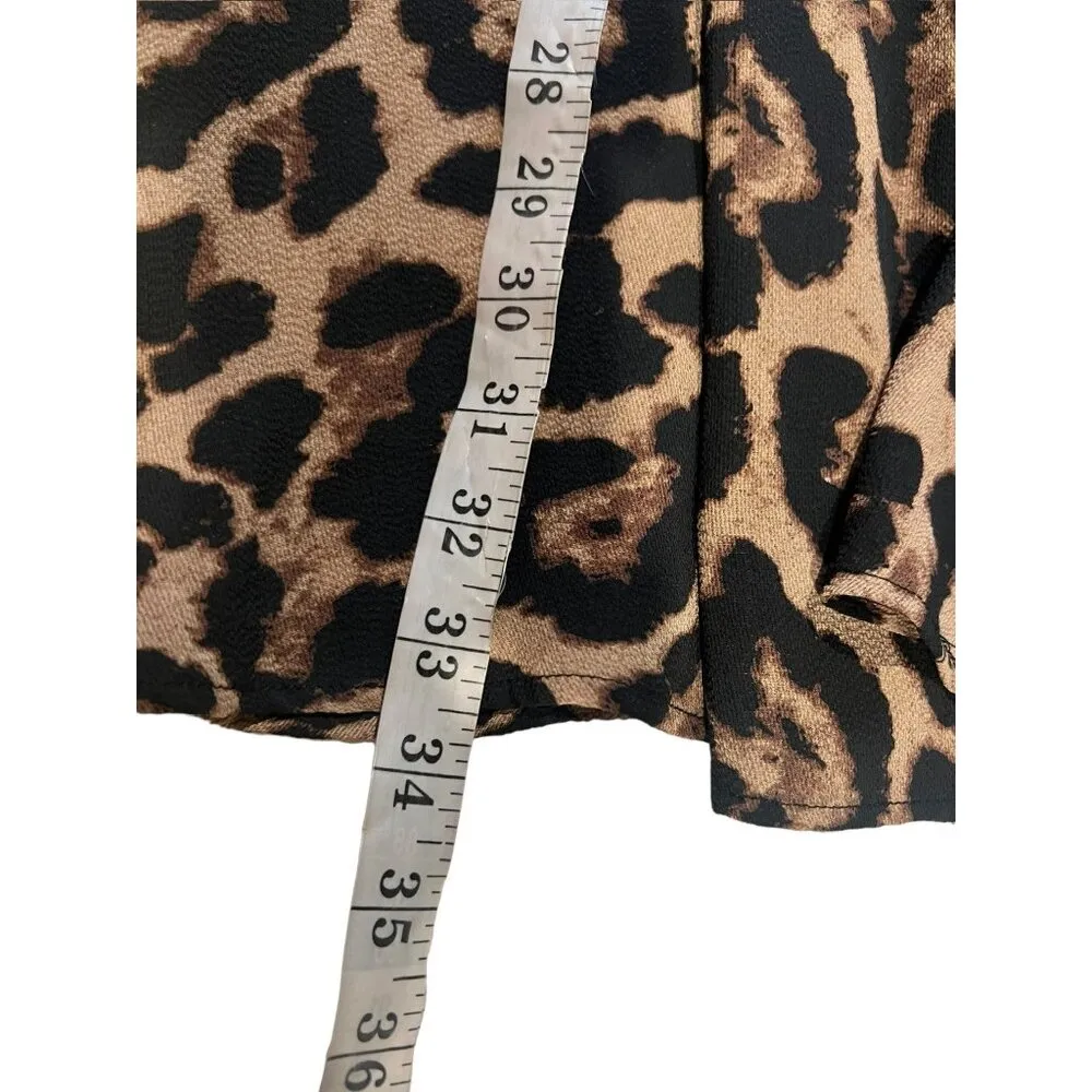 Shein Women's Animal Print Long Sleeve Short Dress - Image 6