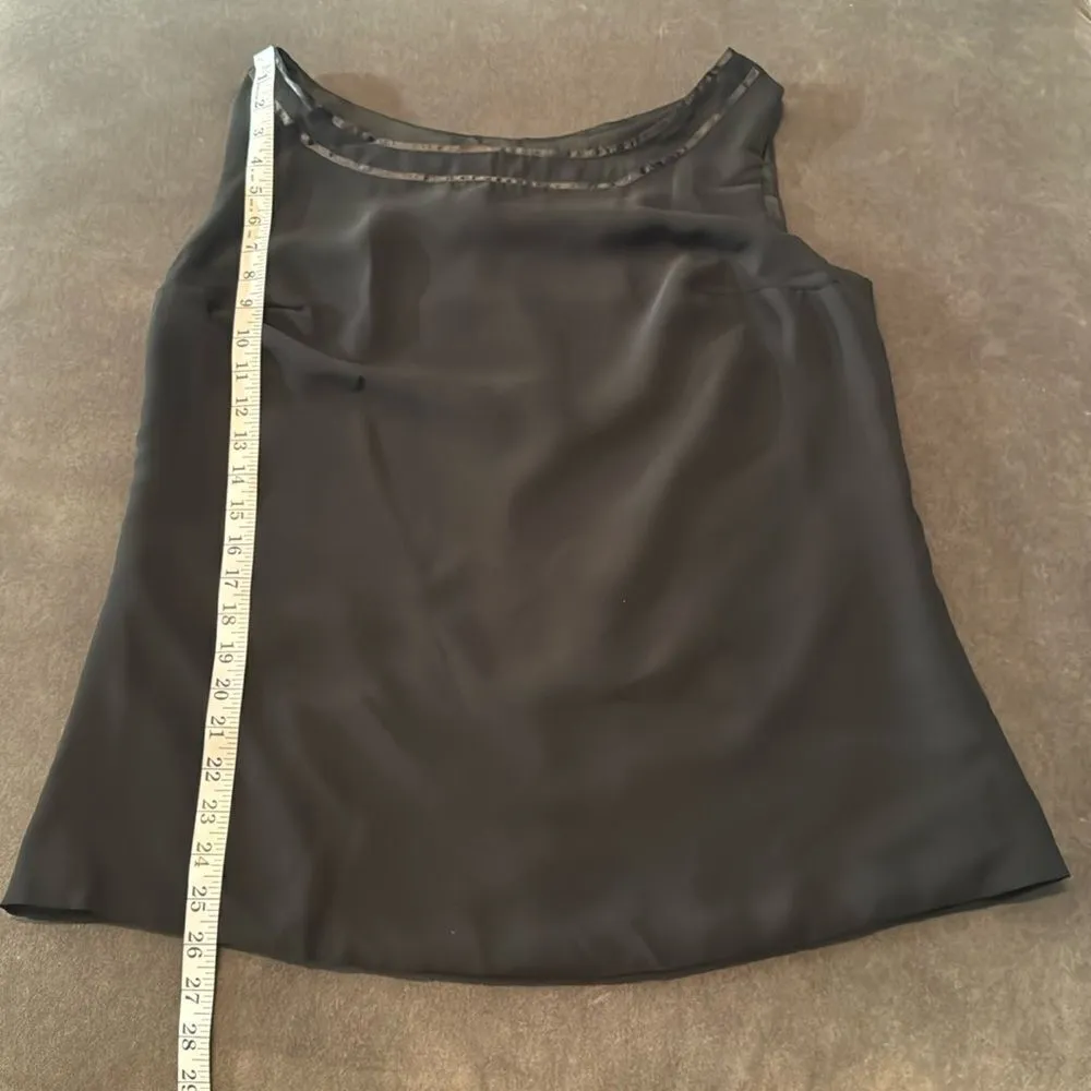 Women’s Black Chiffon 3 Piece Formal Pants Suit Ribbon Detail Size 16 NEW - Image 6