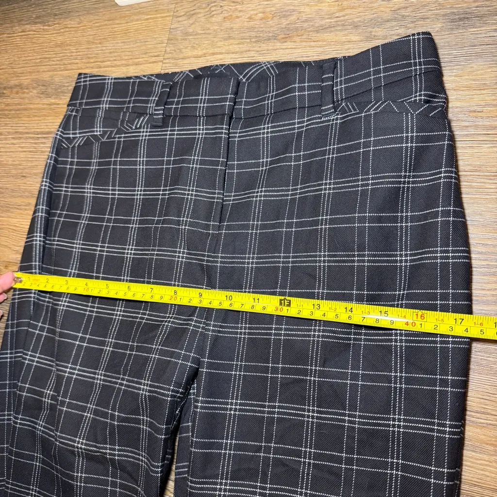 NWOT White House Black Market Classic The Slim Ankle Black Checkered Dress Pants - Image 8
