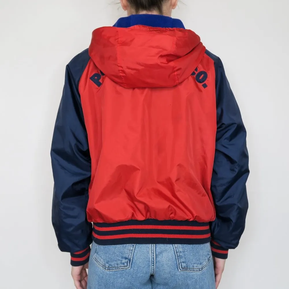 Vintage 90s Ralph Lauren Reversible Fleece Windbreaker Jacket - Image 5