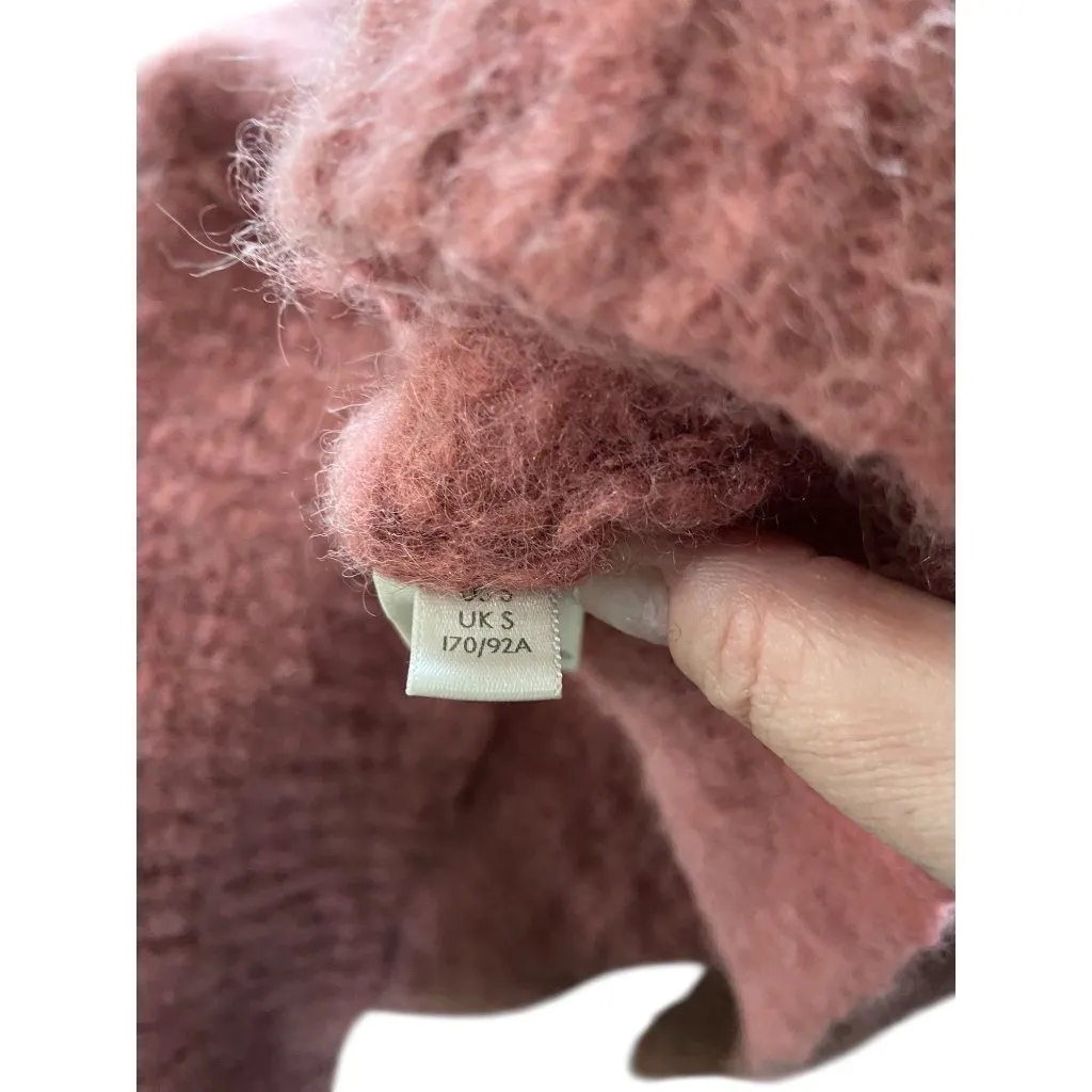 Free People Cropped Sweater Pink Size S - Image 6