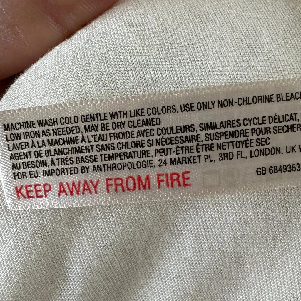 Anthropologie Saturday/Sunday Mission Ivory Quilted Lace Bomber Zip-up Jacket L - Image 7