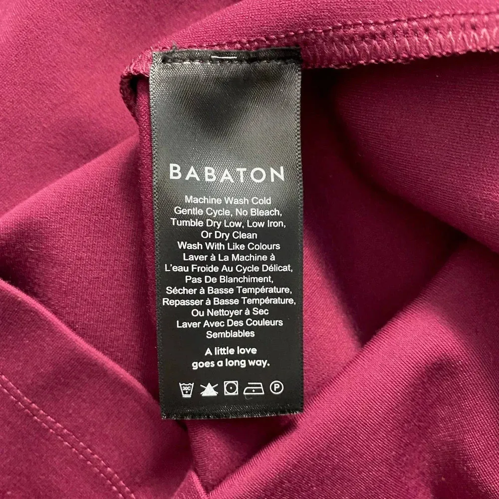 Aritzia Babaton Louie Dress Shift‎ Sheath Mini Magenta Maroon Red Size US 4 - Image 12