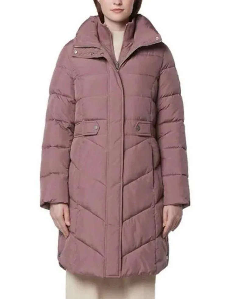Andrew Marc Adler Puffer Water Resistant Jacket Size XL Mauve Premium Loft - Image 6