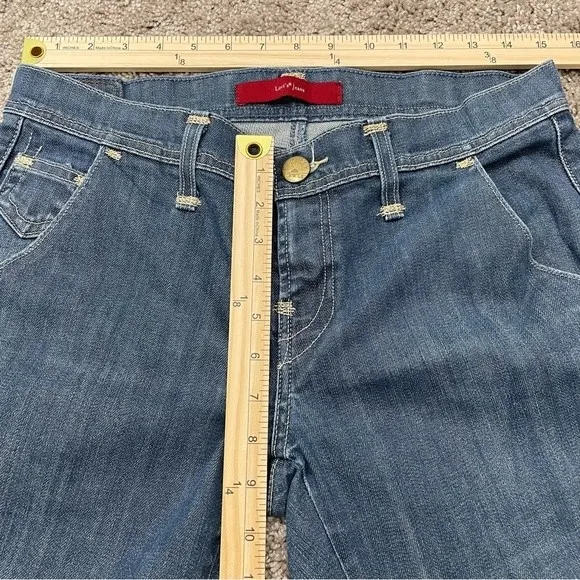 Levi’s Sun Set Gold Button Pocket Denim Capris Size‎ 8 Vintage Cuffed Jeans - Image 8