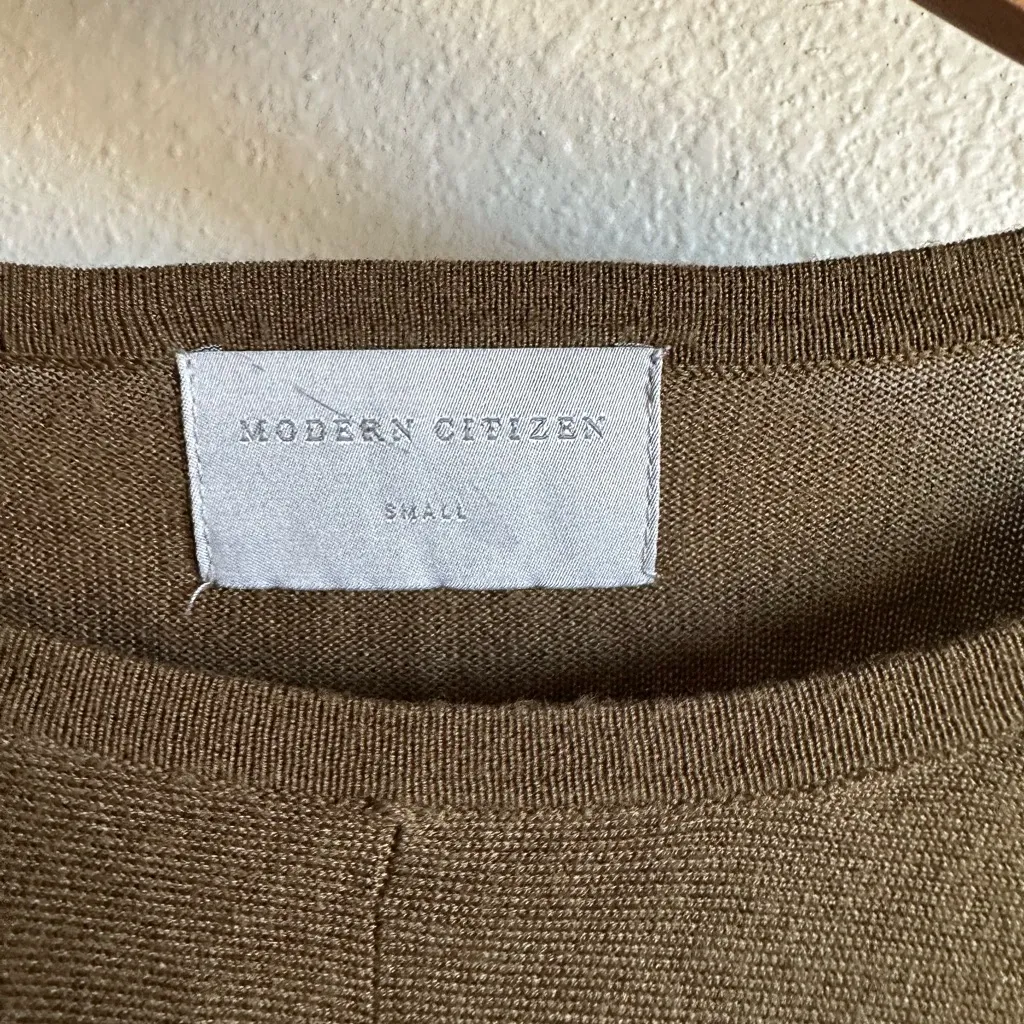 Modern Citizen Green Wrap Top (FLAW) - Image 2