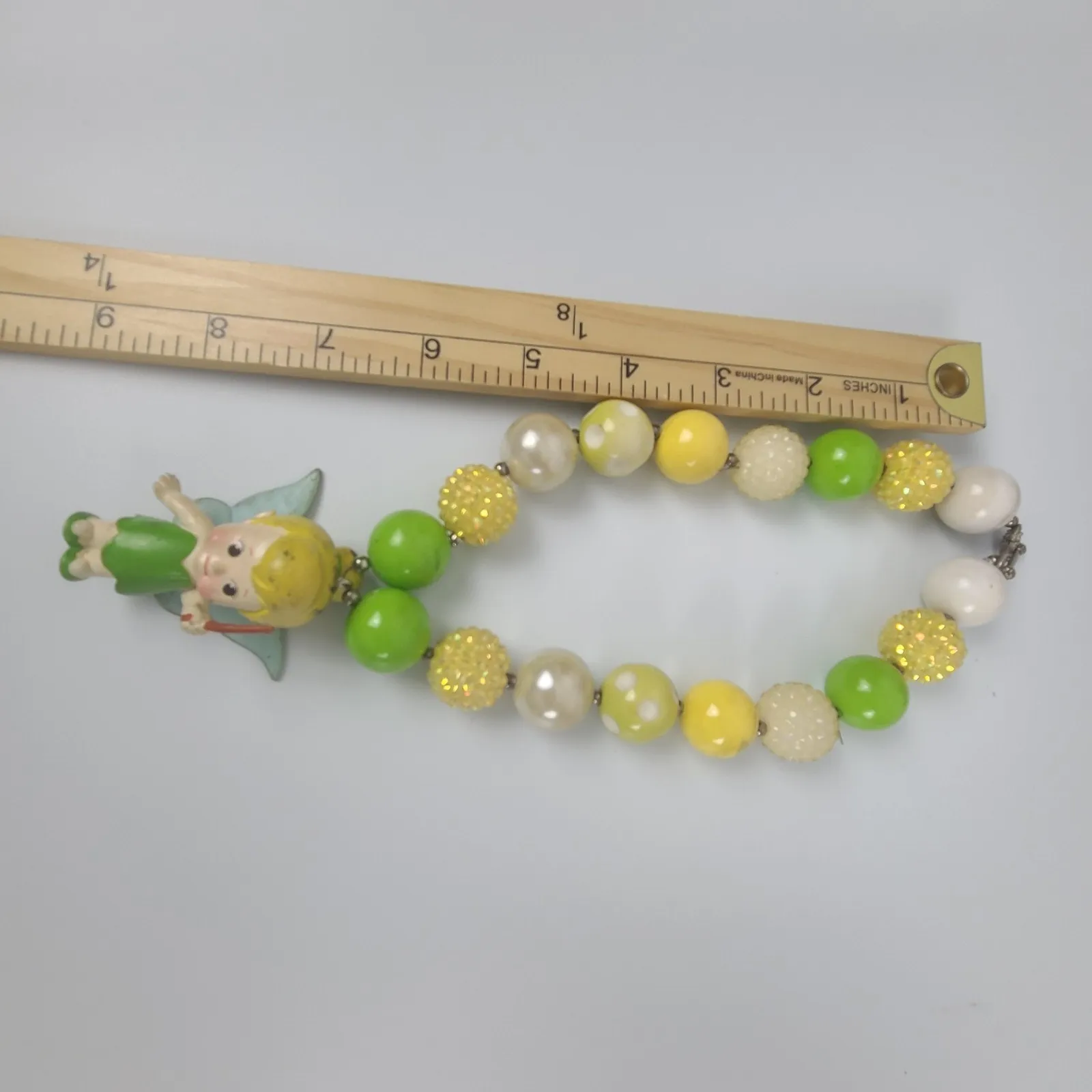 Tinker Bell Chunky‎ Bead Necklace Bubble Bead - Image 6