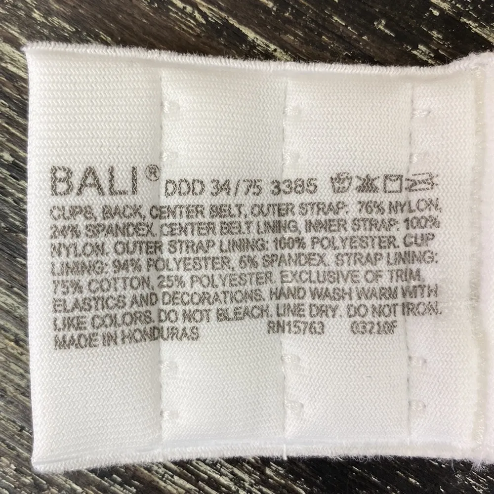 Bali White Passion For Comfort Minimizer Underwire Bra 34DDD 34F - Image 8