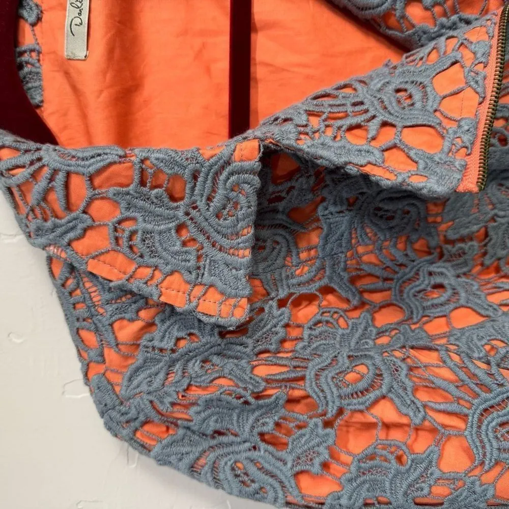 Darling Coral & Grey Blazer Size small Orange - Image 3