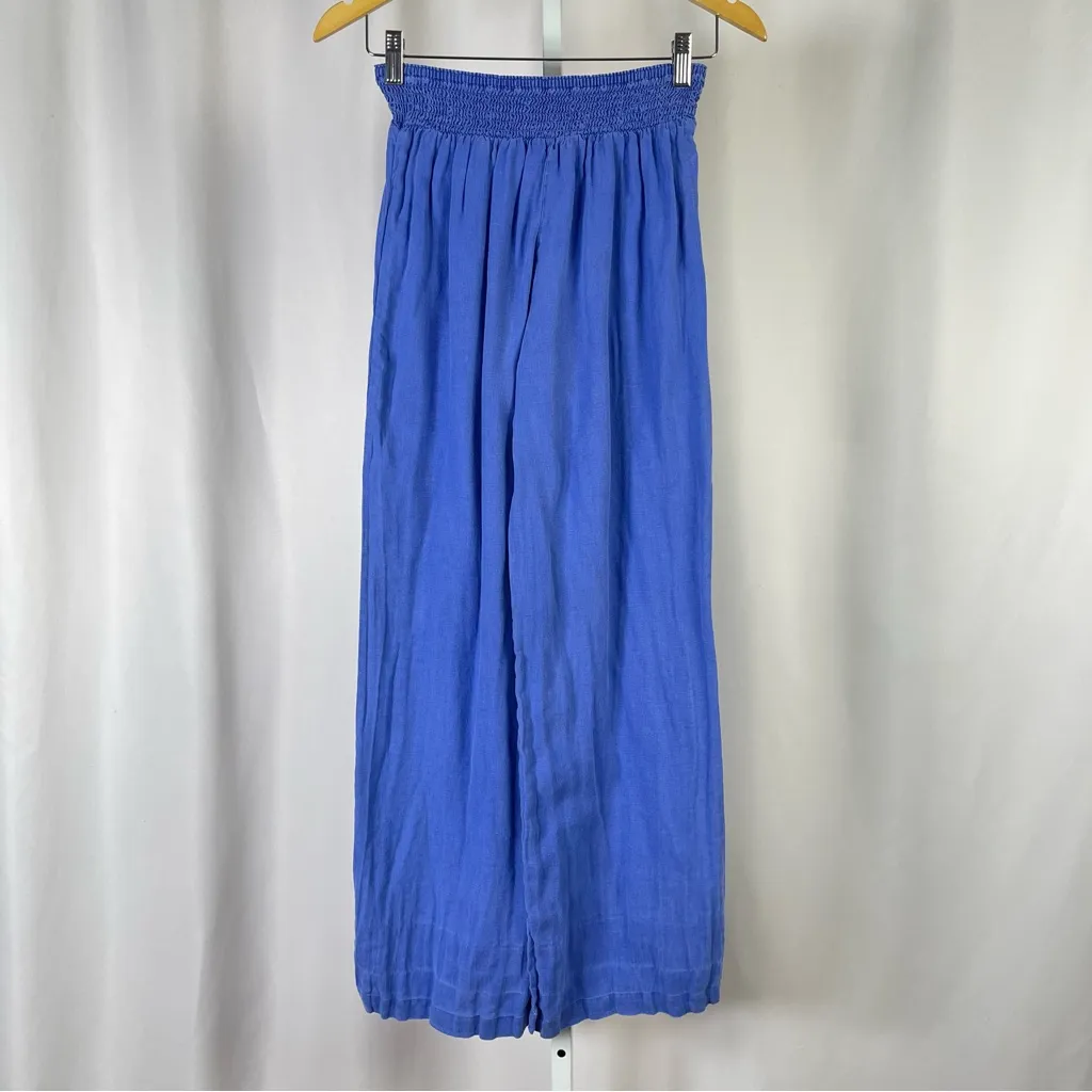 Tommy Bahama Small Linen Wide Leg Pull On Pants Vacation Island Cruise Greek - Image 2