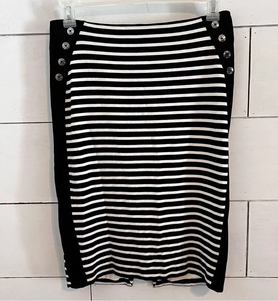 White House Black Market Striped Pencil Skirt. Size 10. EUC - Image 9