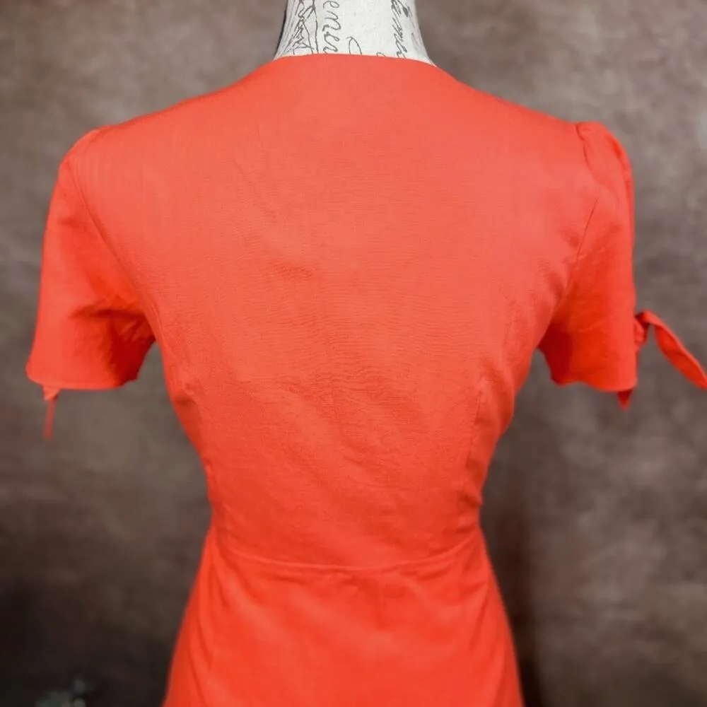 Lost + Wander Women's Papaya Mini Dress-Coral Red S - Image 13
