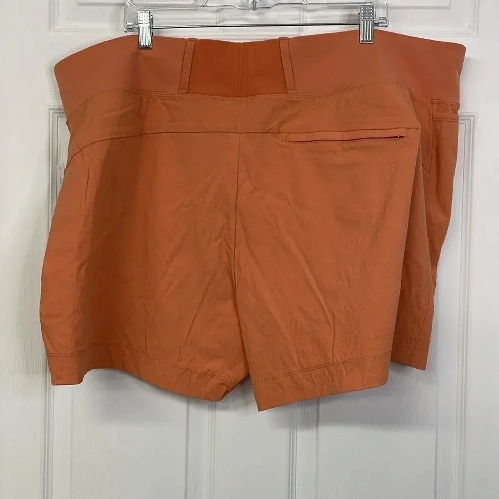 Athleta Trekkie North Orange Athletic Shorts 24 NWT - Image 4