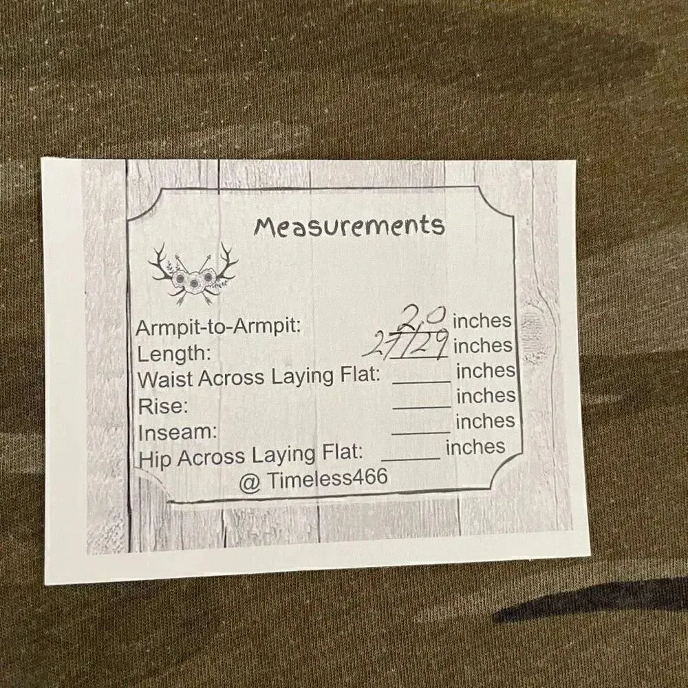 Zoe & Liv Camo Gray Cotton Blend Soft  Short Sleeve XL #1073 - Image 9