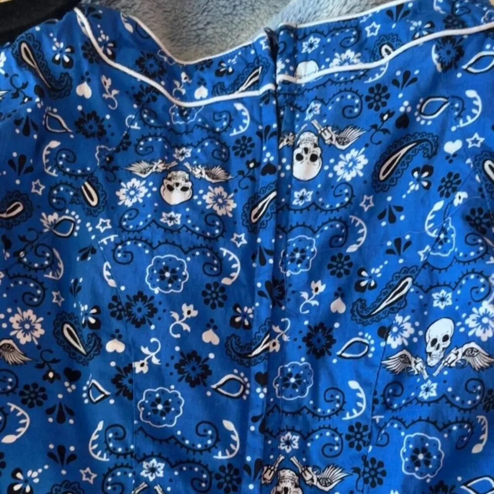 Hell-bunny Women's Blue Dress - Image 6