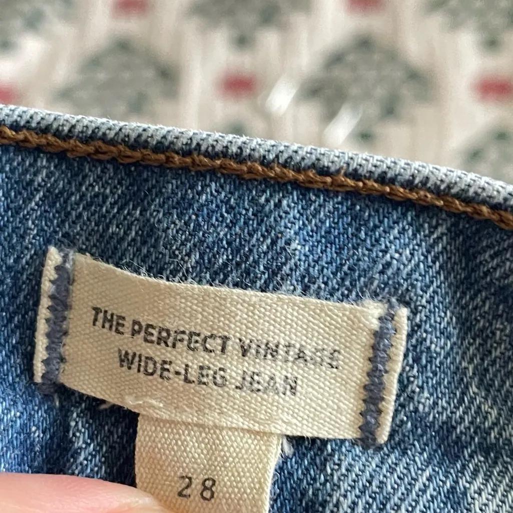 Madewell The Perfect Vintage Wide-Leg Full Length Jean Patch Pocket Edition - Image 4