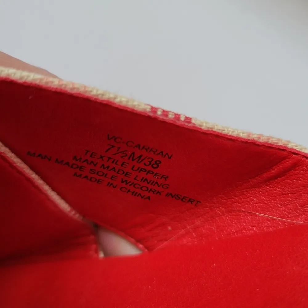 Vince Camuto Caran red striped flatform sandals size 7½ - Image 5