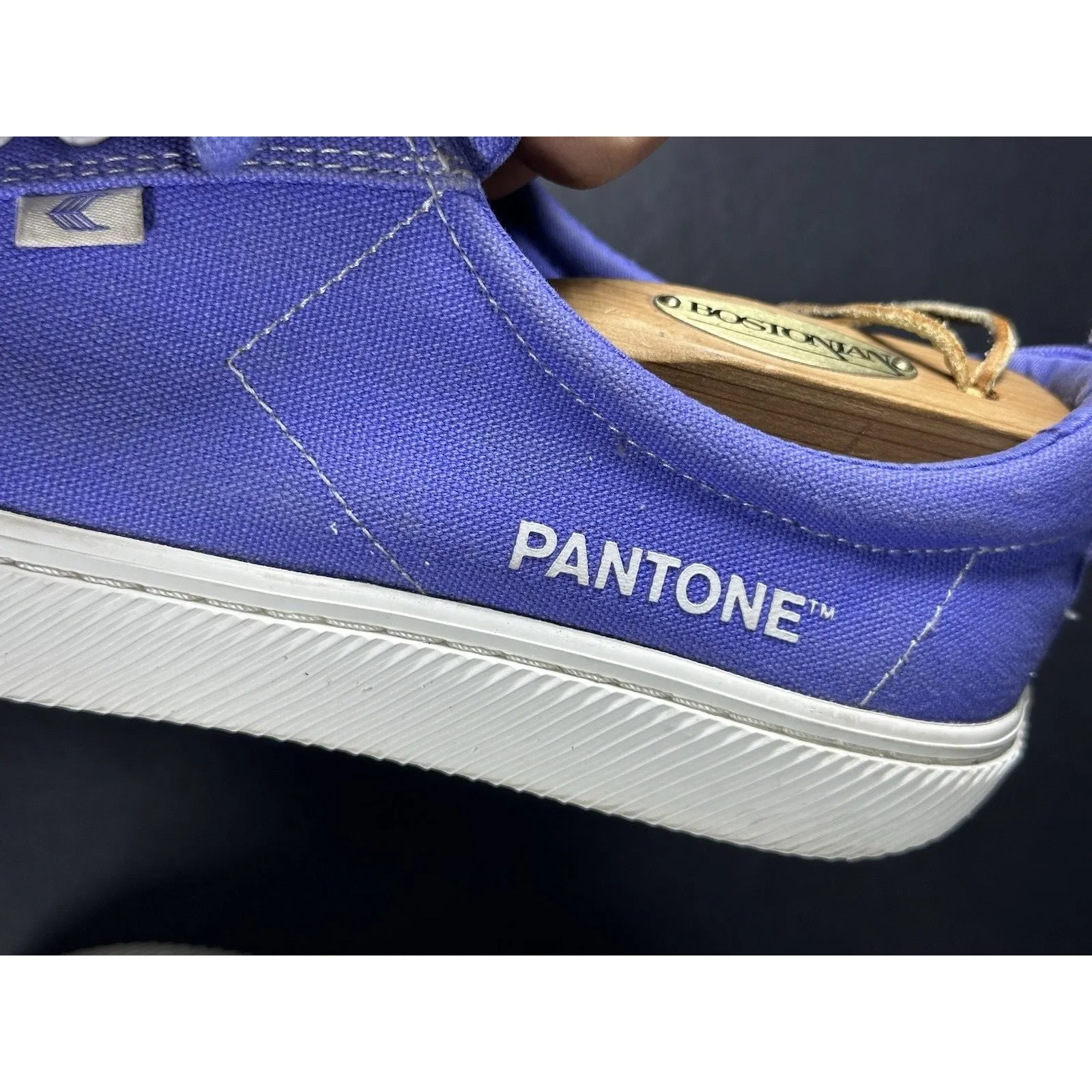 Cariuma OCA Low Pantone Very Peri Canvas Contrast Thread Sneaker Size 11,5W Purple - Image 11