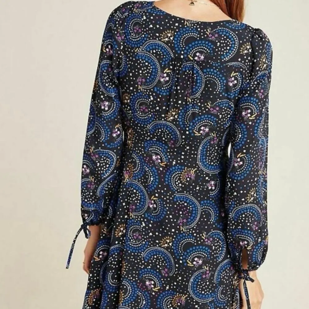 Maeve by Anthropologie Size 2 Small Maeve Gianna Tunic Dress Galaxy Stars - Image 3