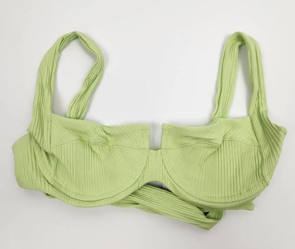 L*Space Camellia Bikini Top in Mojito Green Size Small Underwired NWT - Image 2