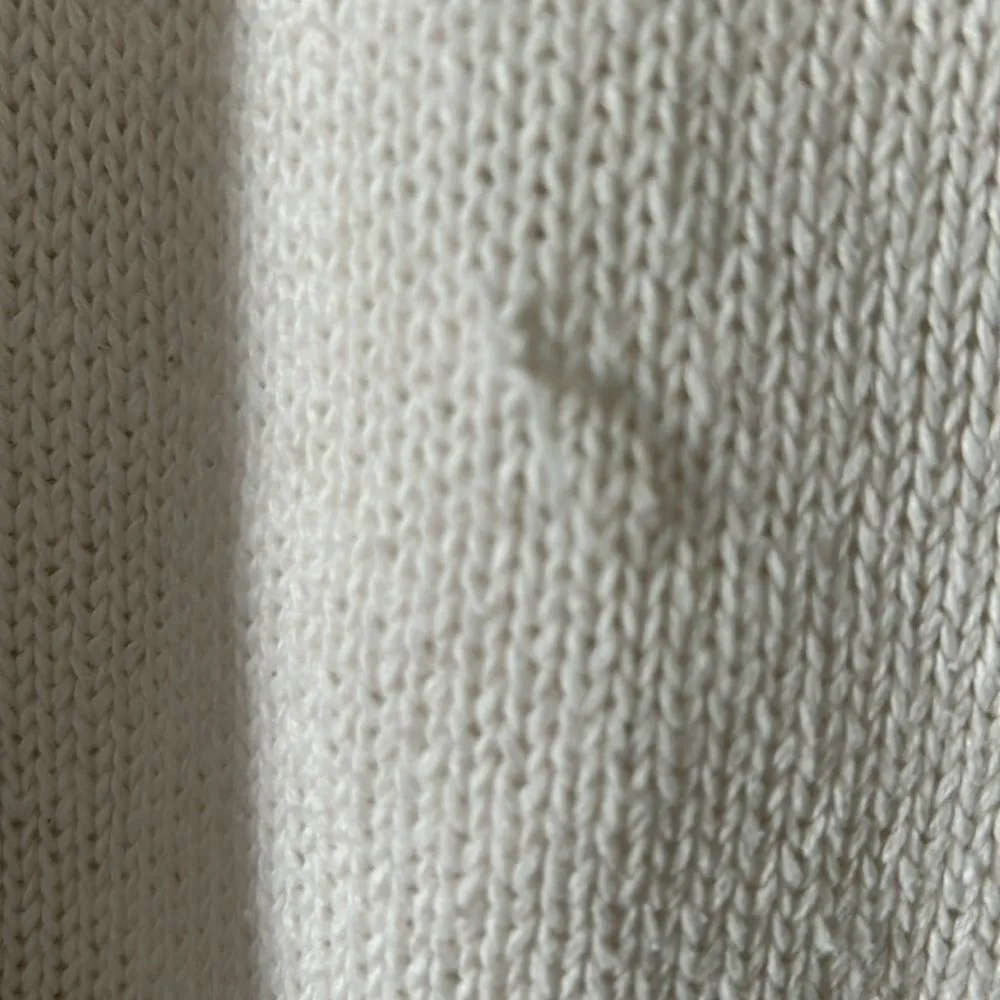 VIntage Shenanigans white Cotton/Ramie short sleeve knit sweater - Image 7