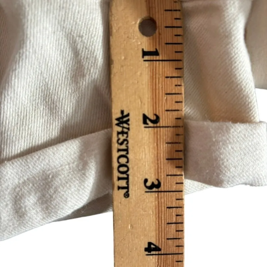 NWT Aerie Comfy Cotton Mid Rise Shorts Sz S Cream Casual - Image 4