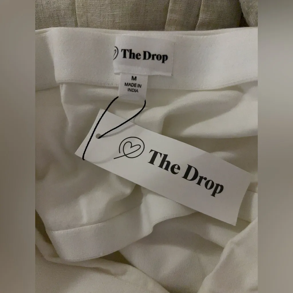 Elegant Cream Strapless Maxi Dress Tan Size M - Image 8