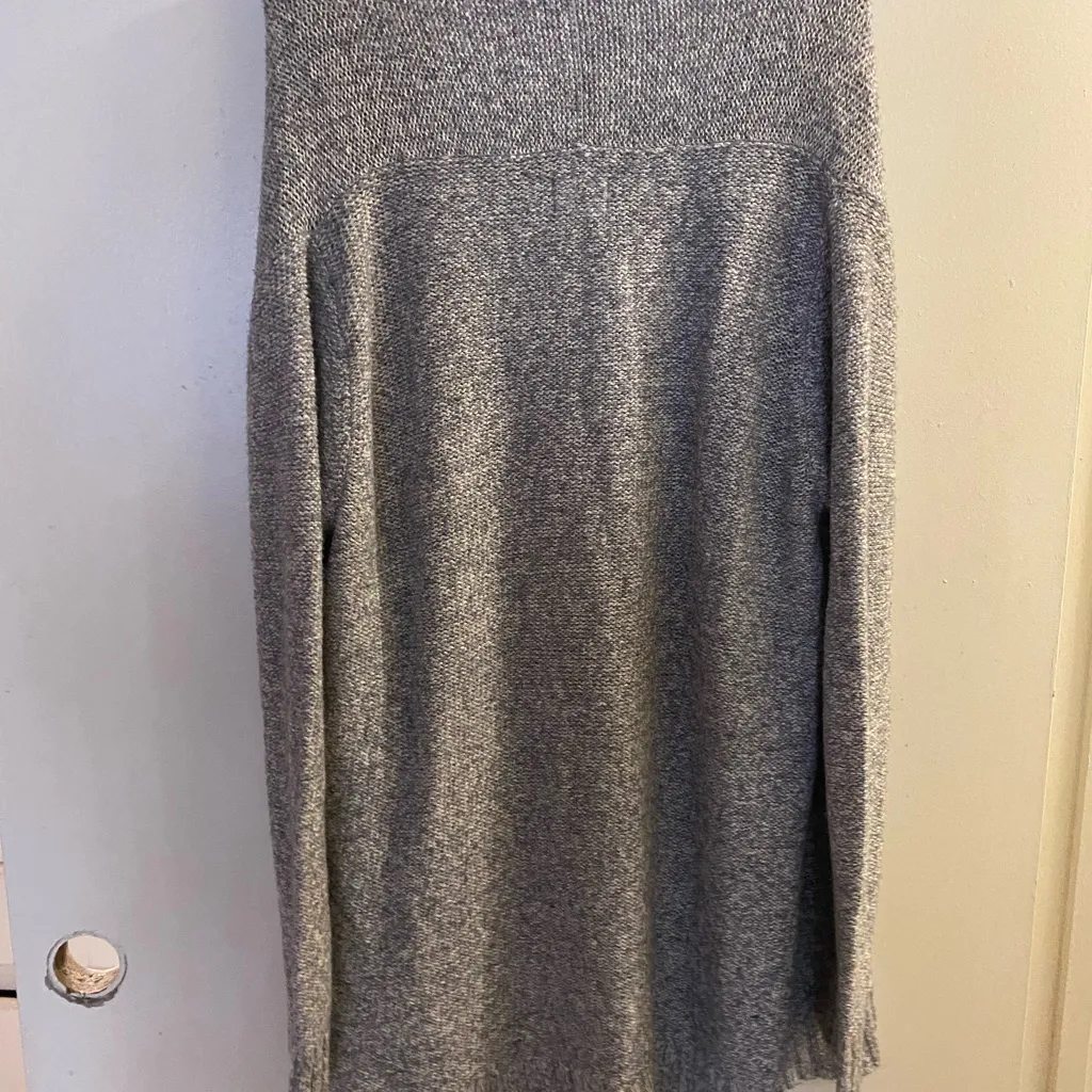 Levi’s Levis Womens Gray Grey & White  Knit Cadigan Open Fromt Sweater L Large - Image 6