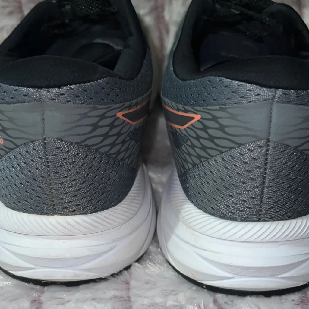 Asics Gray and Black Athletic Shoes with‎ Breathable Mesh - Image 5