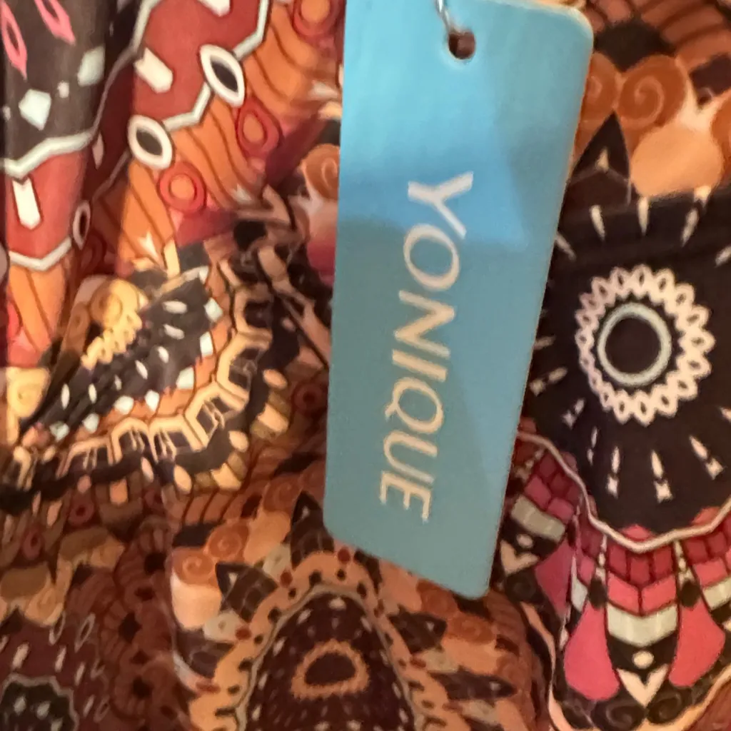 Younique Colorful Mandala Tank Top Brown Size L - Image 3