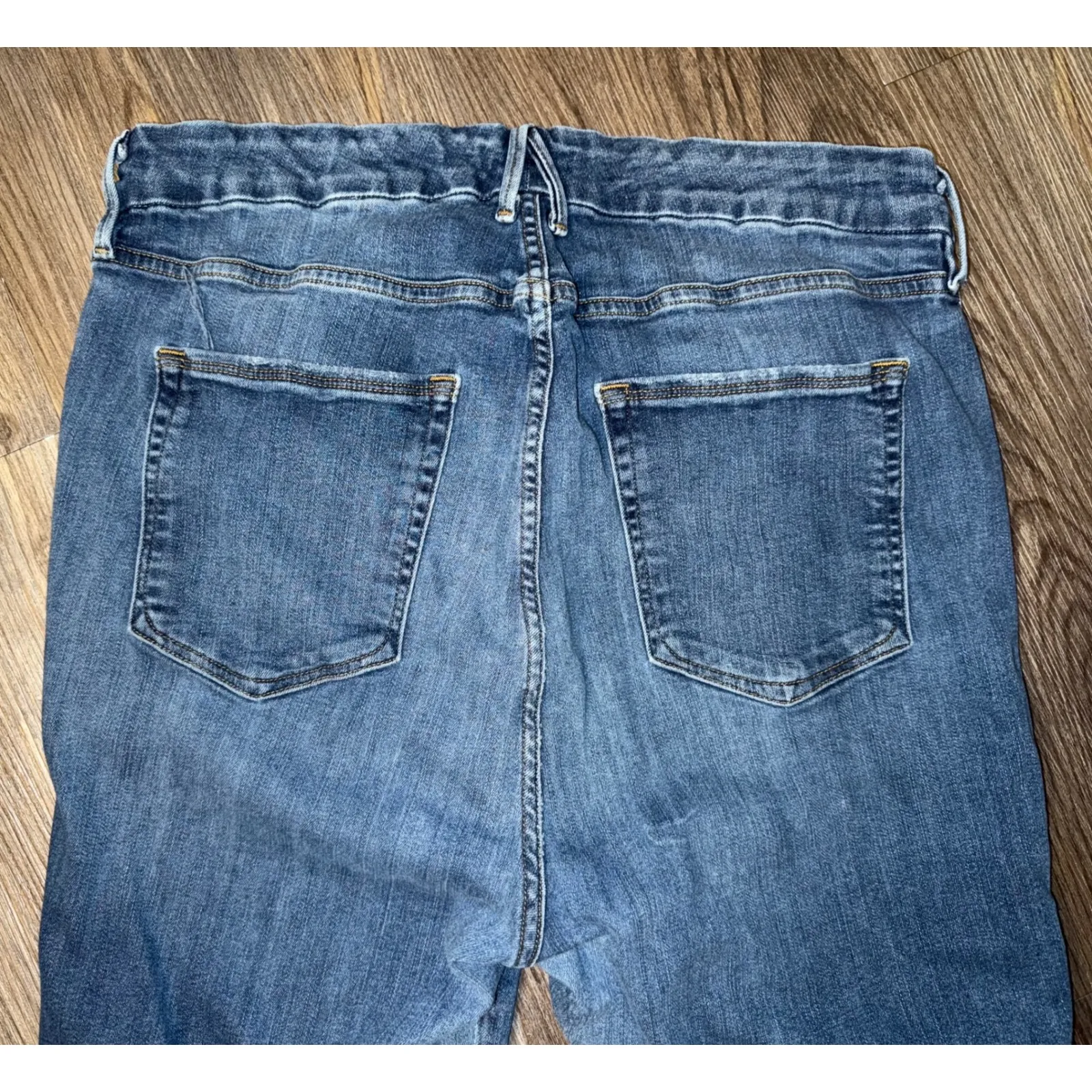 GOOD AMERICAN Good Legs High Rise‎ Skinny Jeans Blue Stripe Accent Size 18 - Image 5