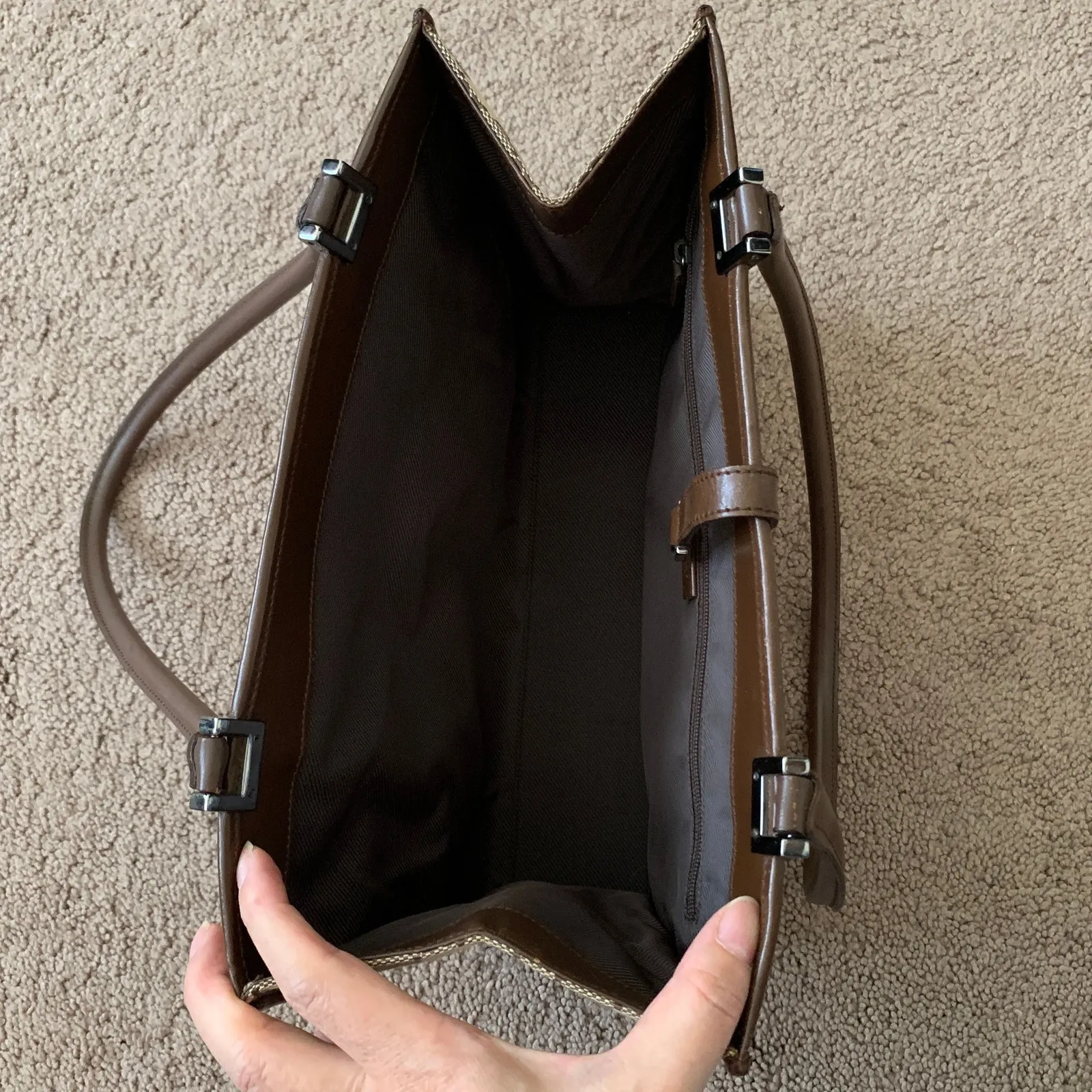 G1068 Gucci brown monogram Jackie bag - Image 5