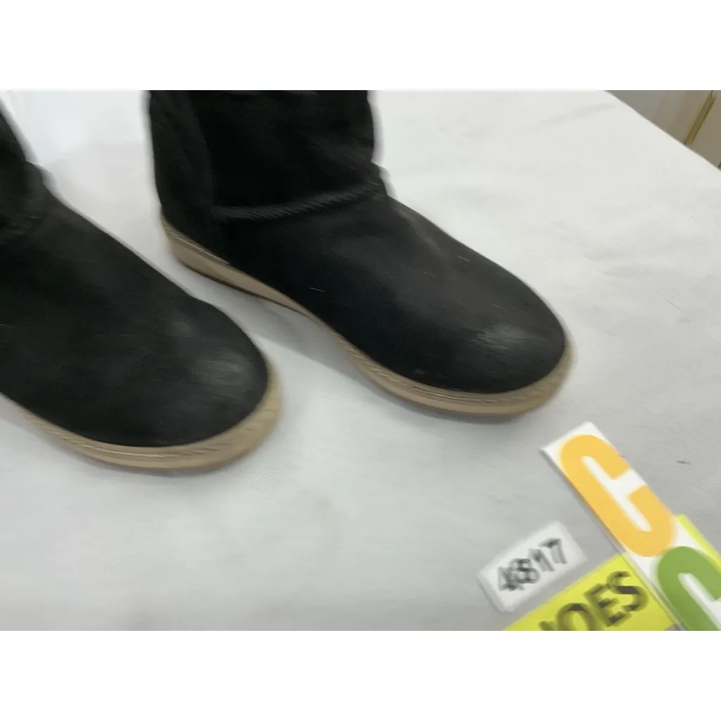 Womans White Mountain Abitha Winter Ankle Boots 7.5 M Black Lined Side Zip - Image 3