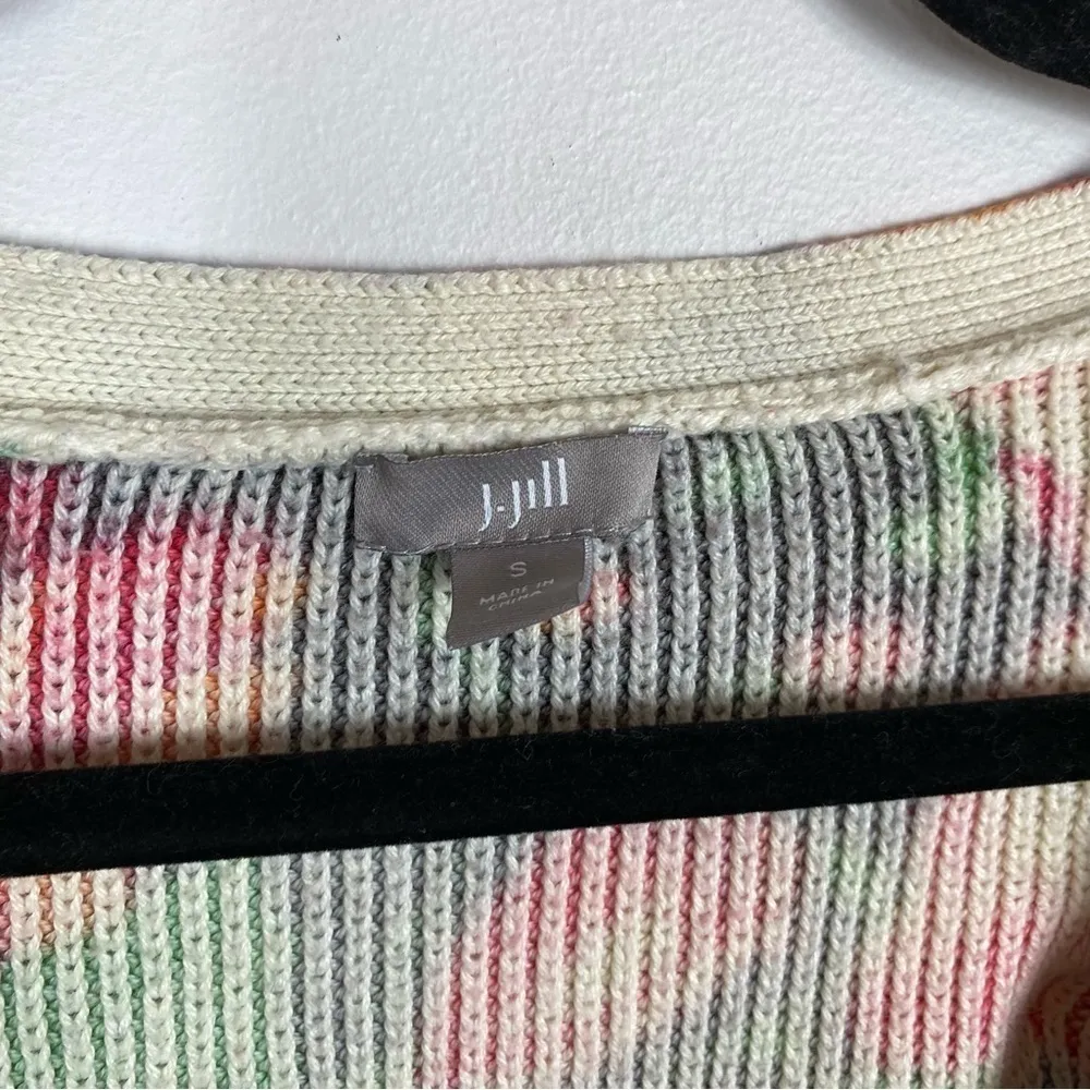 J. Jill Thick Knit Floral Button Front Cardigan - Image 7