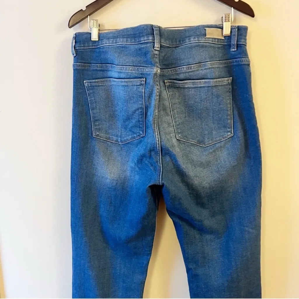 DL1961 Halle Straight High Rise Instasculpt Jeans Size 32 Medium Blue Wash - Image 8