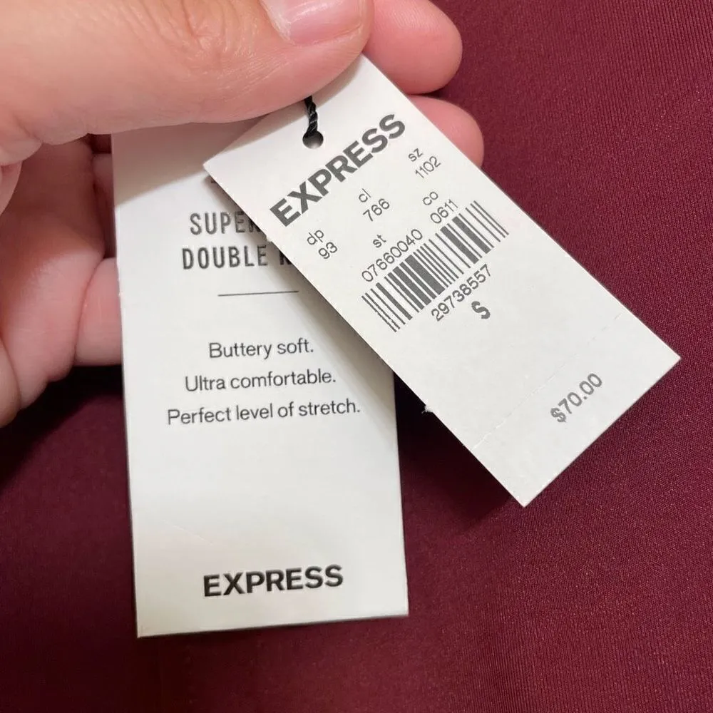 Express brick red maroon pencil skirt, S NWT - Image 5